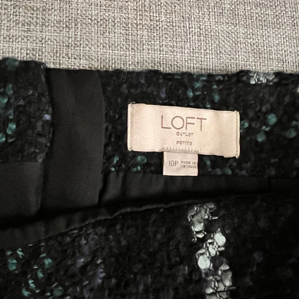 Loft Plaid Skirt, worn x1